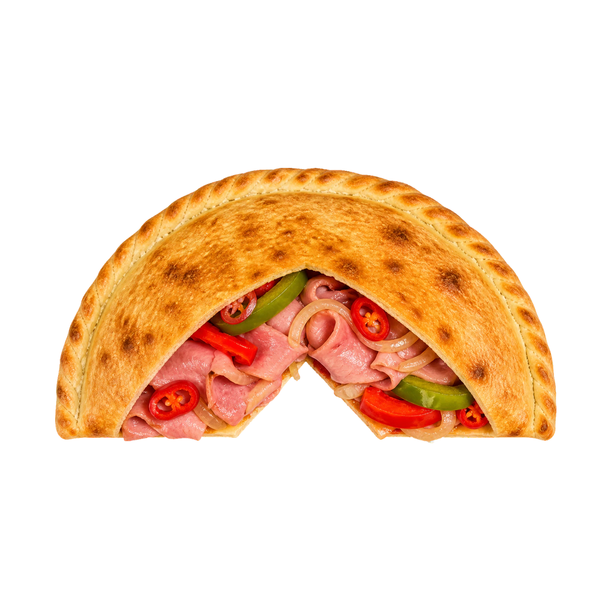 Calzone Diavolo e Prosciutto - scharf -