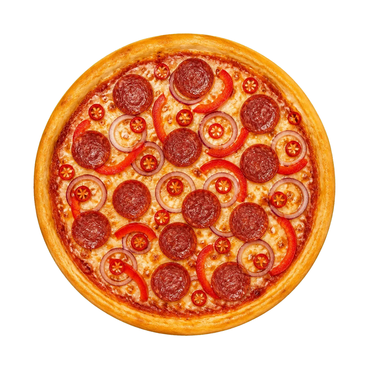 Pizza Diavolo Salami - scharf