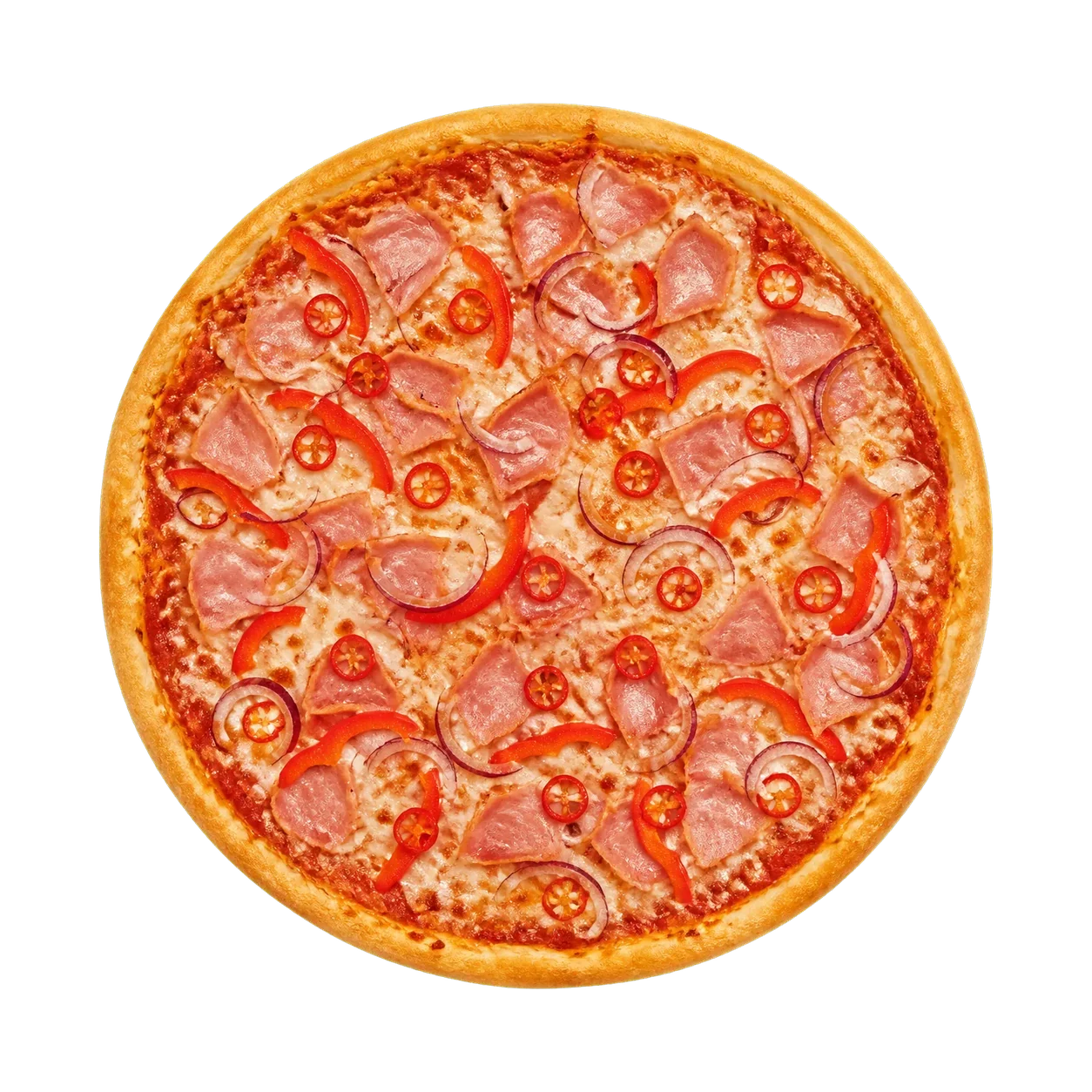 Pizza Diavolo Schinken - scharf